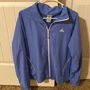 Blue Adidas wind breaker